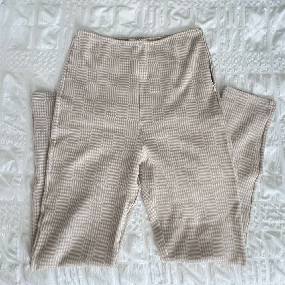 Emory Park checkered pencil leg cropped pants